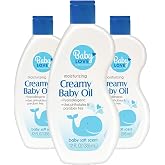 personal care Moisturizing Creamy Baby Oil, Hypoallergenic,12 oz Pack of 3