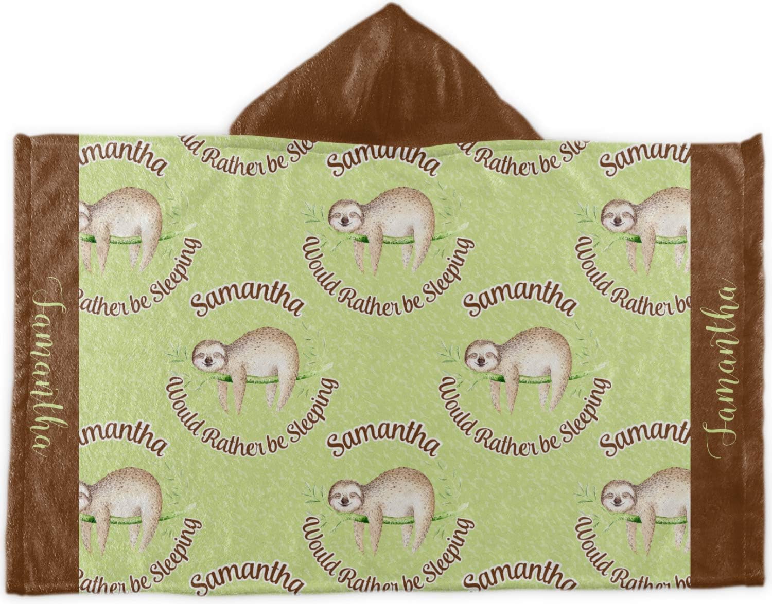 sloth baby towel