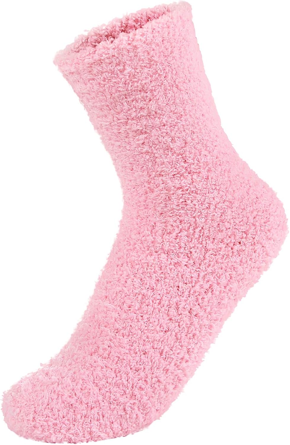 Zando Women's Winter Fuzzy Warm Crew Sock Microfiber Cozy Sleeping Plush Socks Thick Fluffy Slipper Sock Casual Super Soft Home Sock 5 Pairs Rainbow Solid One Size at  Women’s Clothing store