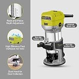 DEWINNER Electric Hand Palm Router Trimmer 6 Speeds 1/4 and 3/8 Collets view 4
