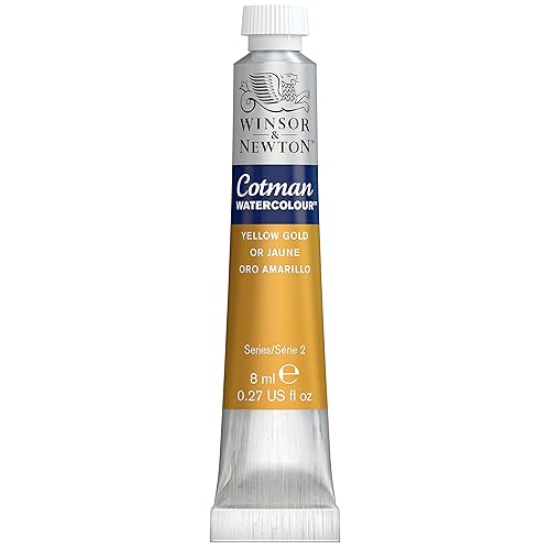 Winsor & Newton Cotman Watercolor Paint, 8ml (0.27-oz), Yellow Gold