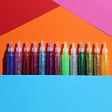 TBC Glitter Glue Pens 30 x 10ml Washable Craft Supplies view 2