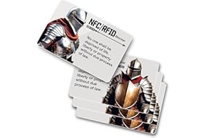 QeeaHuuo 4PCS RFID Blocking Card, Protection for Entire Wallet Shield, Credit Card Protector NFC Bank Debit Blocker, Identity Theft Prevention for Passport Travel Security (Ver.3.0)