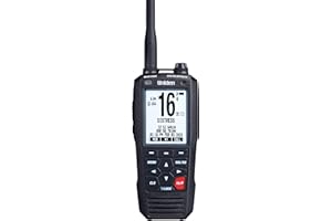Uniden MHS338BT Floating, Handheld Marine VHF Radio, 6-Watts, GPS and Bluetooth, Submersible IPX8, Emergency Strobe & Flashlight, NOAA Weather Alerts, FM Radio, Chargeing Cradle & Li-ion Battery.