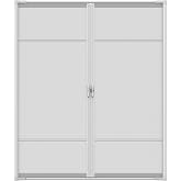 Brisa White Retractable Screen Door 78" Double