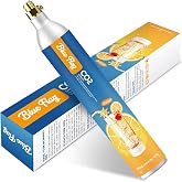 Blue Flag 60L Co2 Carbonator, 14.5oz, Set of 1 | Soda Streaming Maker Co2 Tanks Compatible with Sodastream Appliances (Excluding Art, Terra Seltzer Maker), 14.5oz