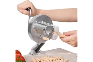 Manual Cavatelli Maker Machine, Portable Hand Crank Pasta Press, Macaroni Machine with Easy-to-Clean Rollers, Pasta Making To