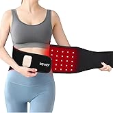 DGYAO Red Light Therapy Belt for Back Pain Relief, Portable 660nm Light Therapy Wrap for Body and Waist, Rechargeable Cordless Controller SMD 3 in 1 Bulb Light for Joint Pain Relief Muscle Relax