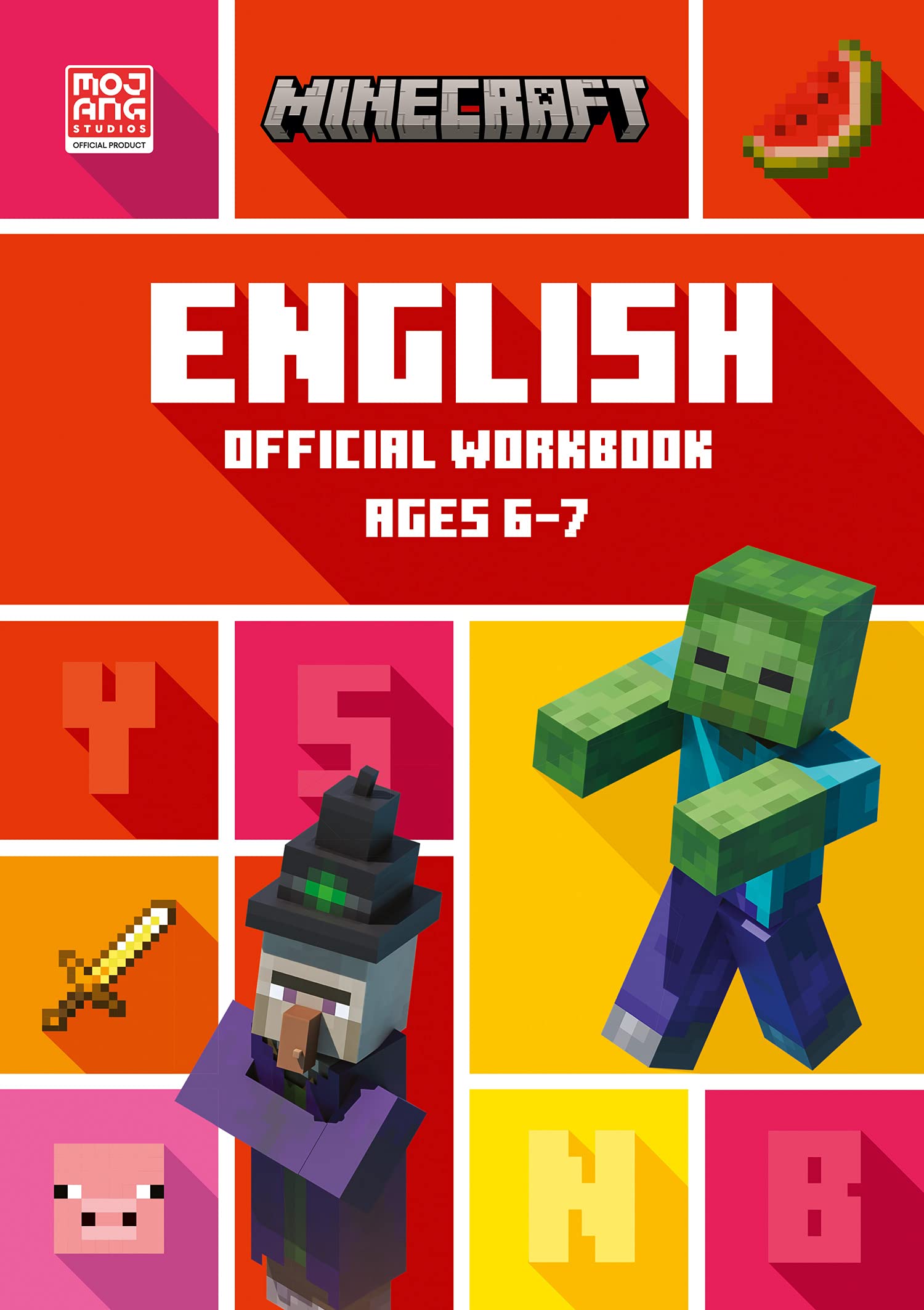 amazon com minecraft english ages 6 7 official workbook minecraft education 9780008462819 collins ks1 books