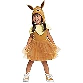 Eevee Costume Tutu, Official Pokemon Toddler Costume Dress and Headpiece