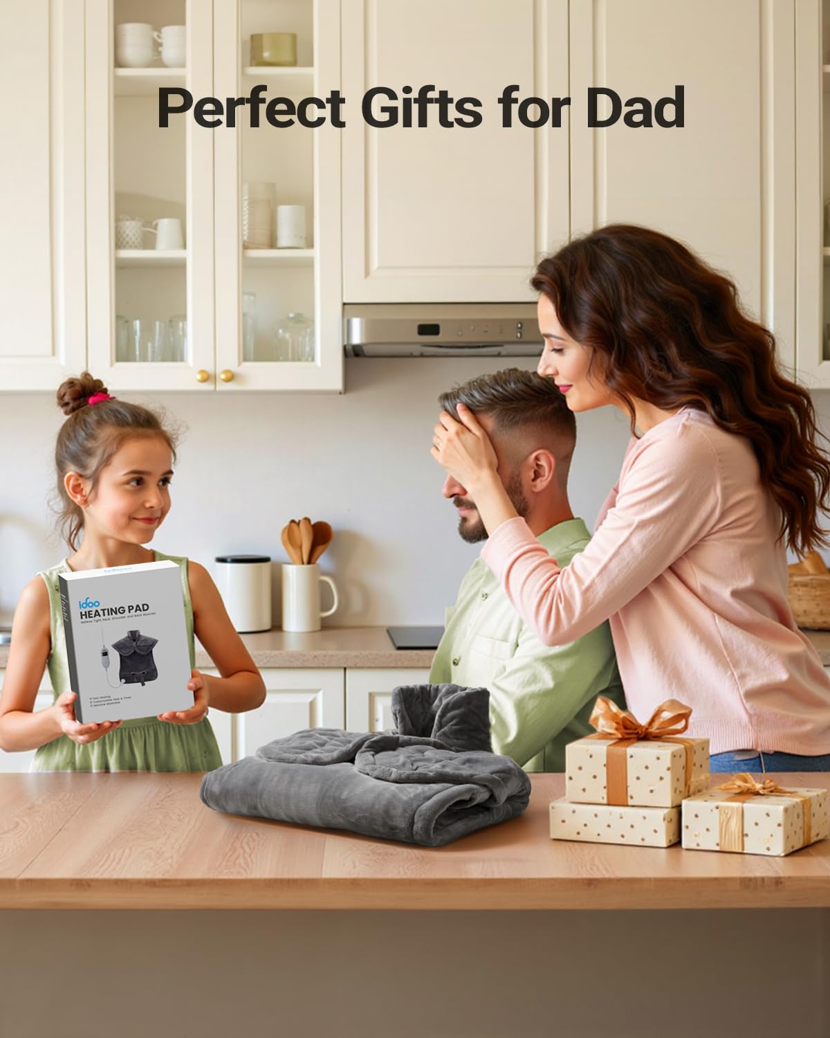 iDOO Heating Pad for Neck and Shoulders and Back for Pain Relief, Christmas Birthday Gifts for Women Men Elderly, FSA Eligible Items only List, Large 24