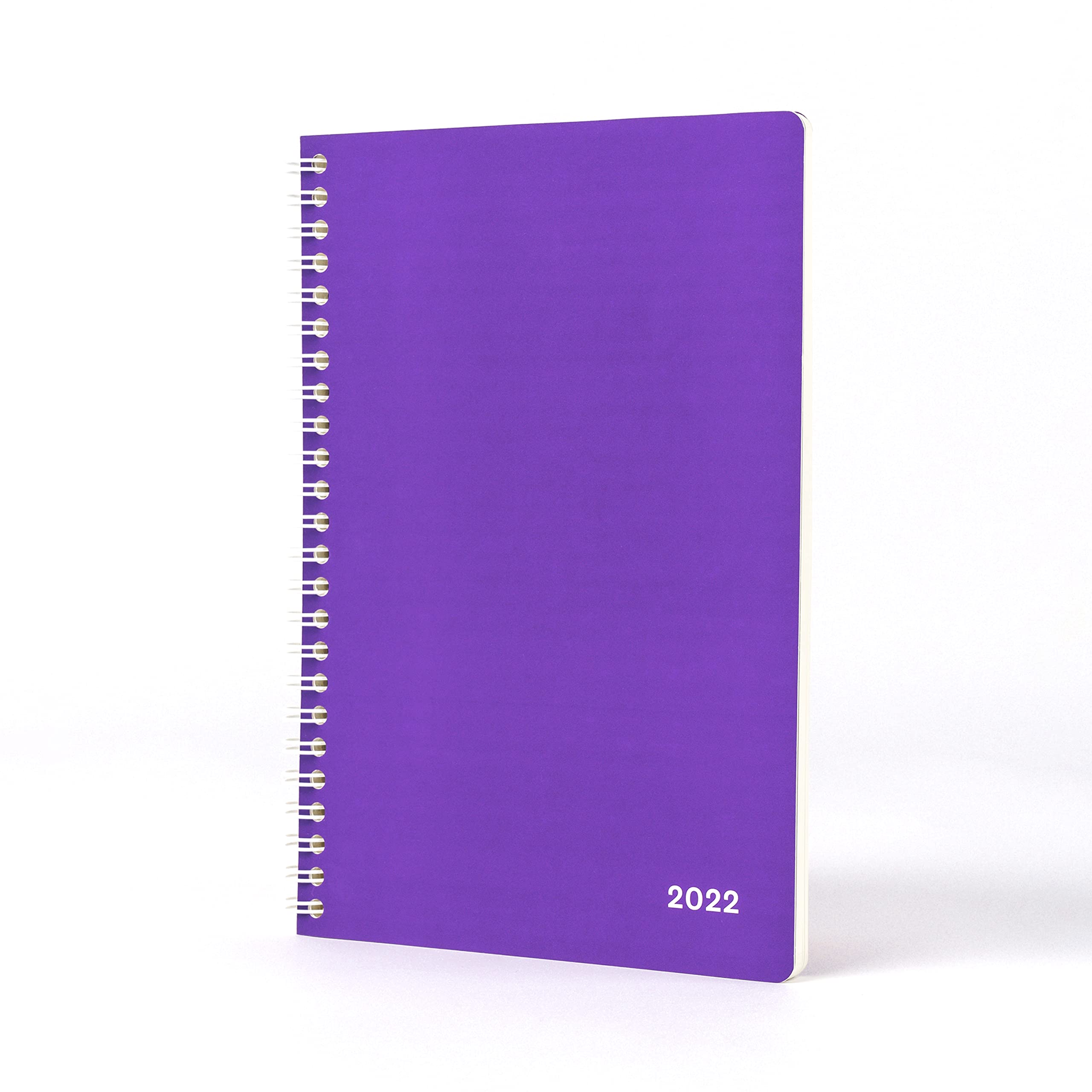 Jumble & Co Convo A5 Week to View Wiro Bound 2022 Diary - Royal Mess Purple