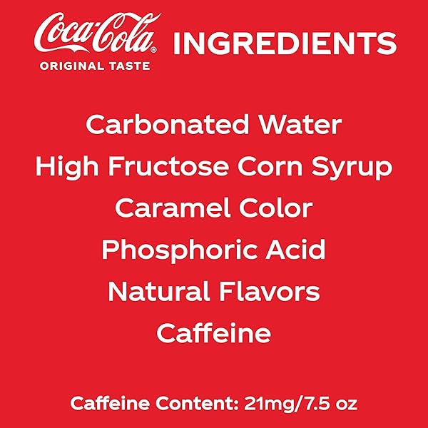 COCA-COLA SODA SOFT DRINKS, 7.5 FL OZ, 6 PACK – CLASSIC COLA SOFT DRINK, MINI SODA CANS
