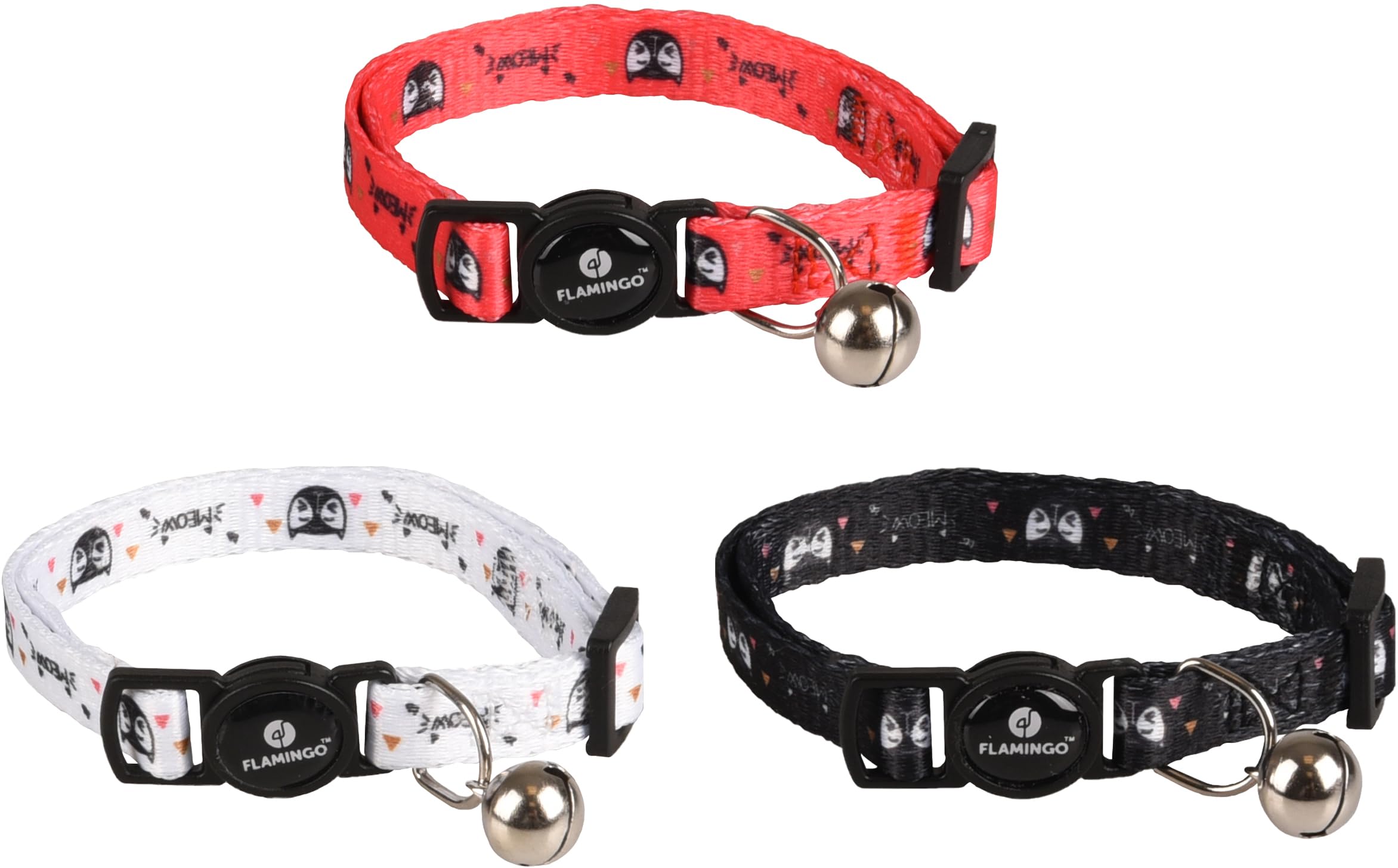 Flamingo Cat Collar Simba Multiple colours 20-32cm 10mm