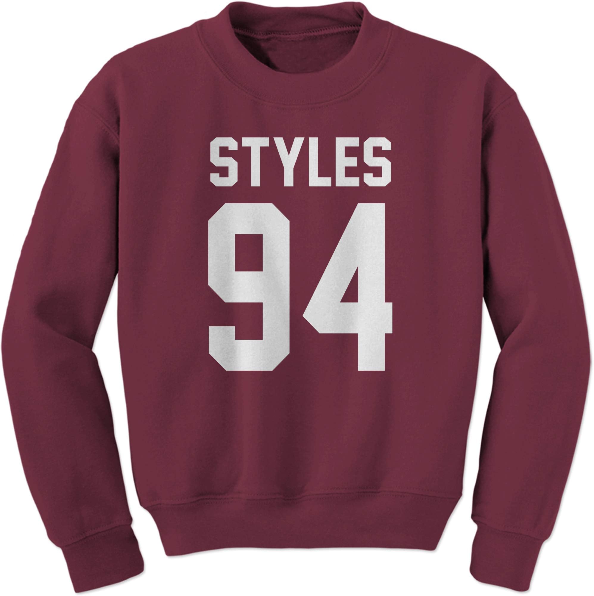 Styles 94 Jersey Style Birthday Year Crewneck Sweatshirt