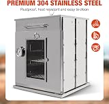 REDCAMP Foldable Camping Oven 3-Tier Grill Stainless Steel Portable Outdoor Oven view 4