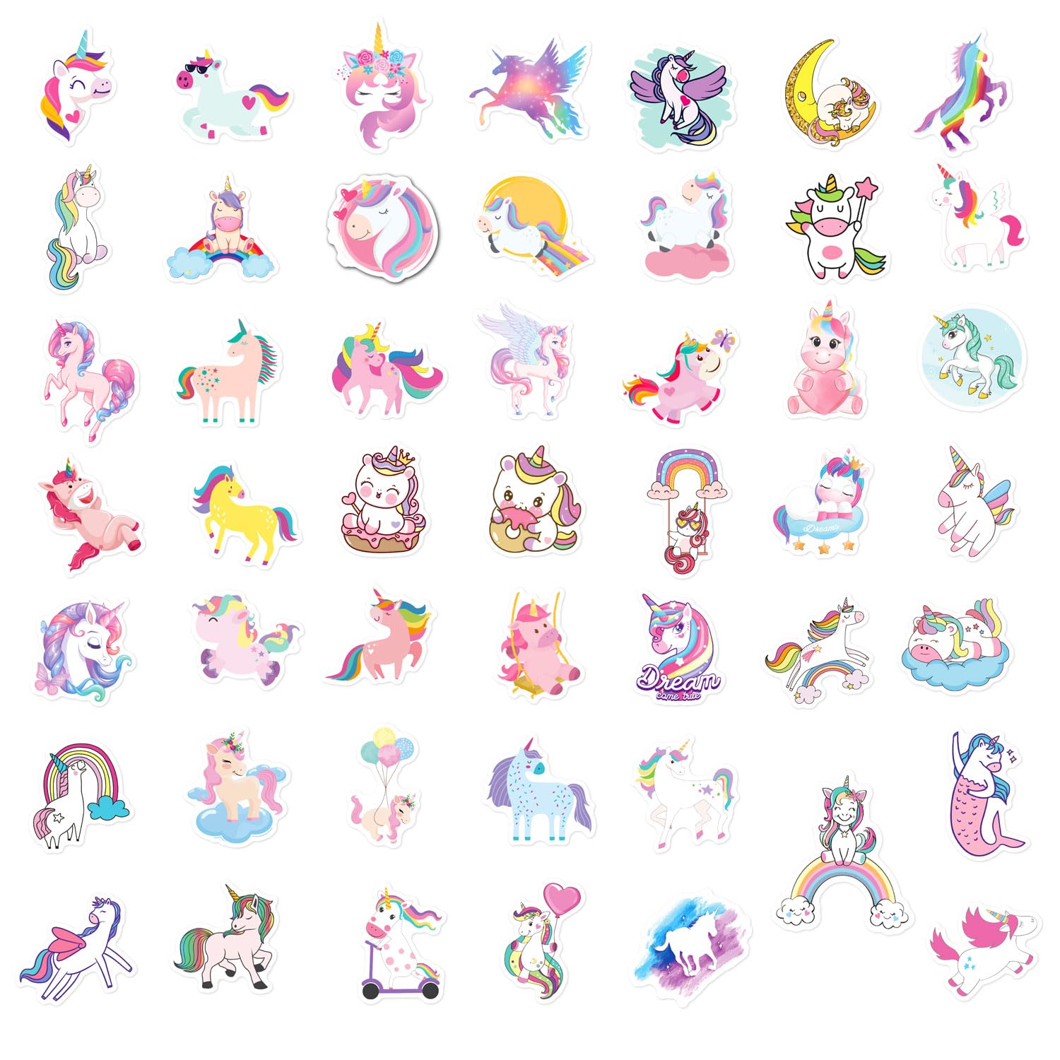 Mua Unicorn Stickers, 100 Pcs Waterproof Vinyl Stickers for Water ...