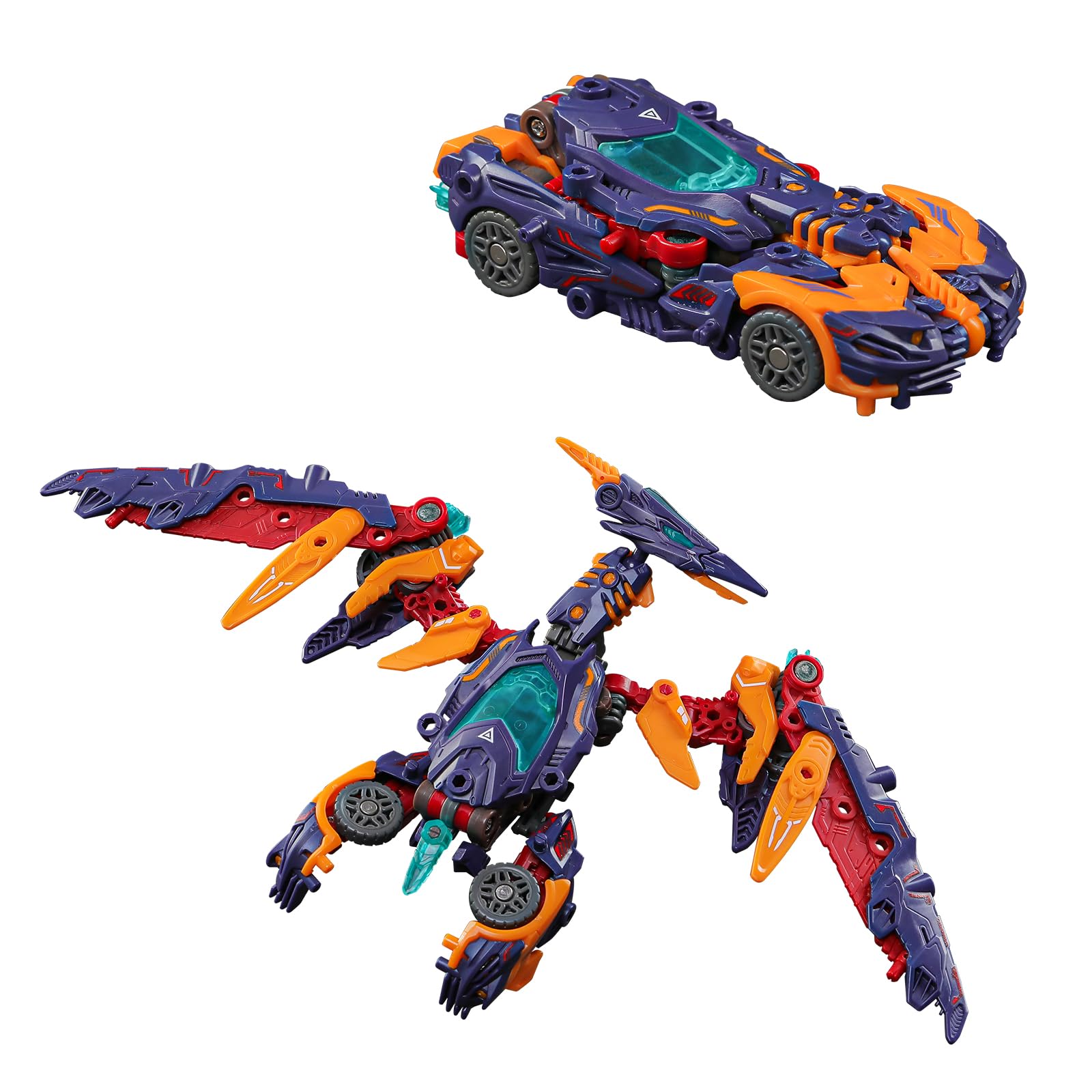 52TOYS BEASTDRIVE BD-10 DRIVE PTERANO, Assemble Robot, Converting in Pterosaur and Racing Car, Action Figure, Collectible Gift