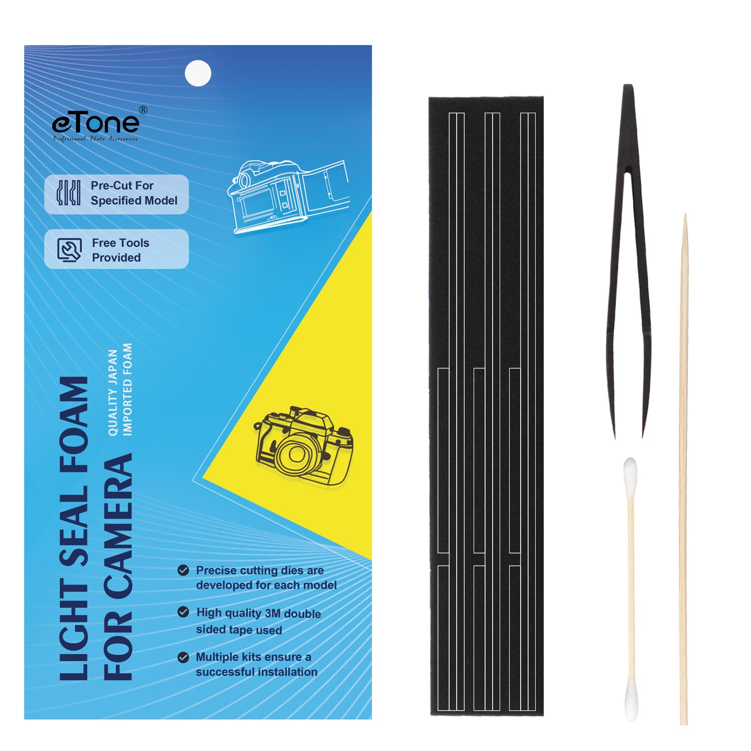 Photo 1 of Custom Light Seal Kit fits The Canon F1 F1n Film Cameras High-Density Sponge