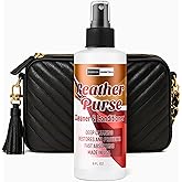 Riverside Essentials 8oz Leather Purse Cleaner & Conditioner – 3-in-1 Spray for Handbags, Designer Bags & Luxury Purses – Deodorizes, Cleans, Conditions & Restores Leather – Safe on Finishes