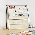 NACHES Kids Bookshelf with 5 Drawers 3Tier Children