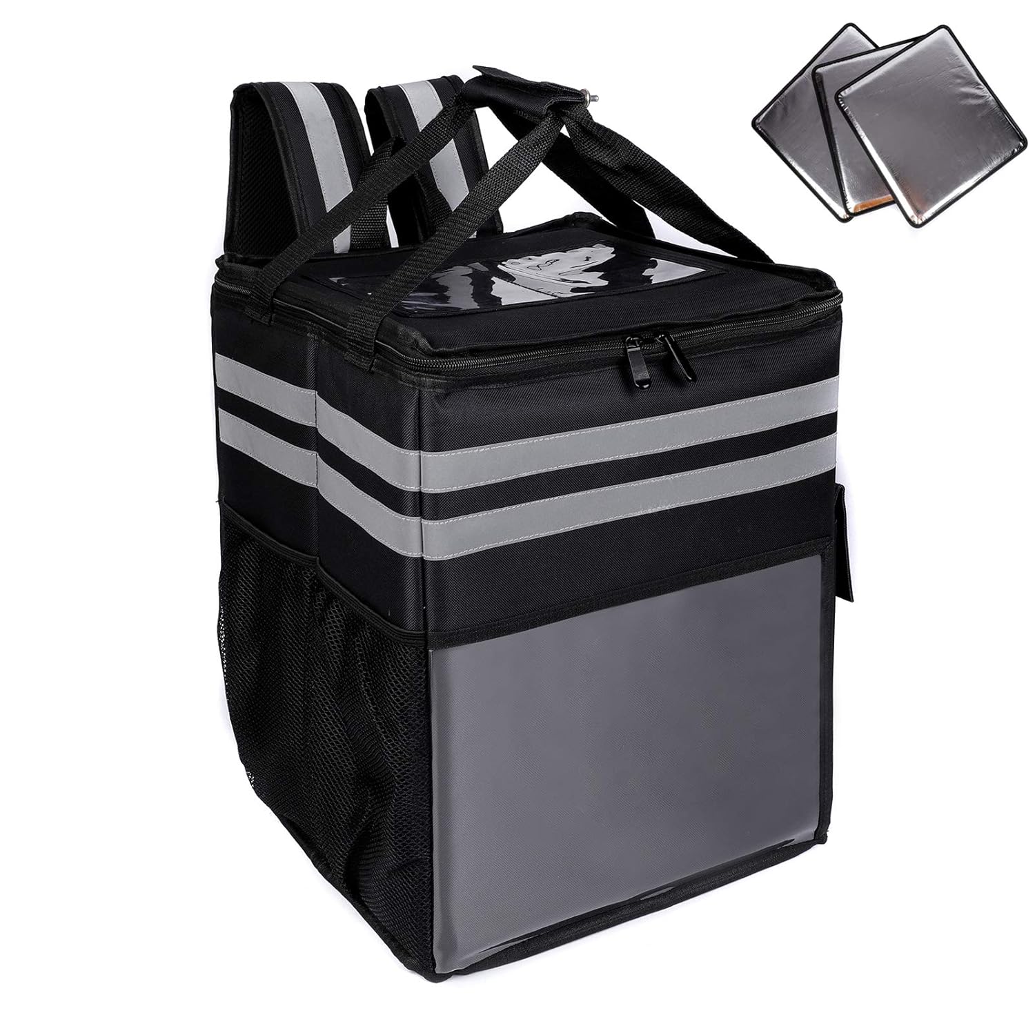 Insulated Pizza Delivery Bag, Food Delivery Backpack, LeakProof