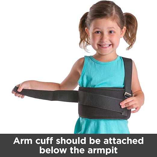 Amazon Com Braceability Pediatric Shoulder Immobilizer Child Size Arm Sling Stabilizer For Broken Collarbone Shoulder Injuries Fits Toddlers Kids Youth Teens 30 Chest Circumference Health Personal Care