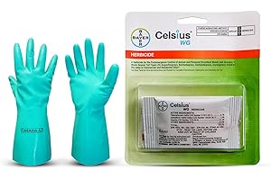 Celsius WG Herbicide - Broadleaf Weed Killer for Lawns - Celcius Herbicide - Moss Killer for Lawns - Pre Emergent Weed Control - Available with Premium Quality Centaurus AZ Gloves- 0.226 Oz