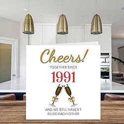 Funny 34th Anniversary Card for Husband Wife