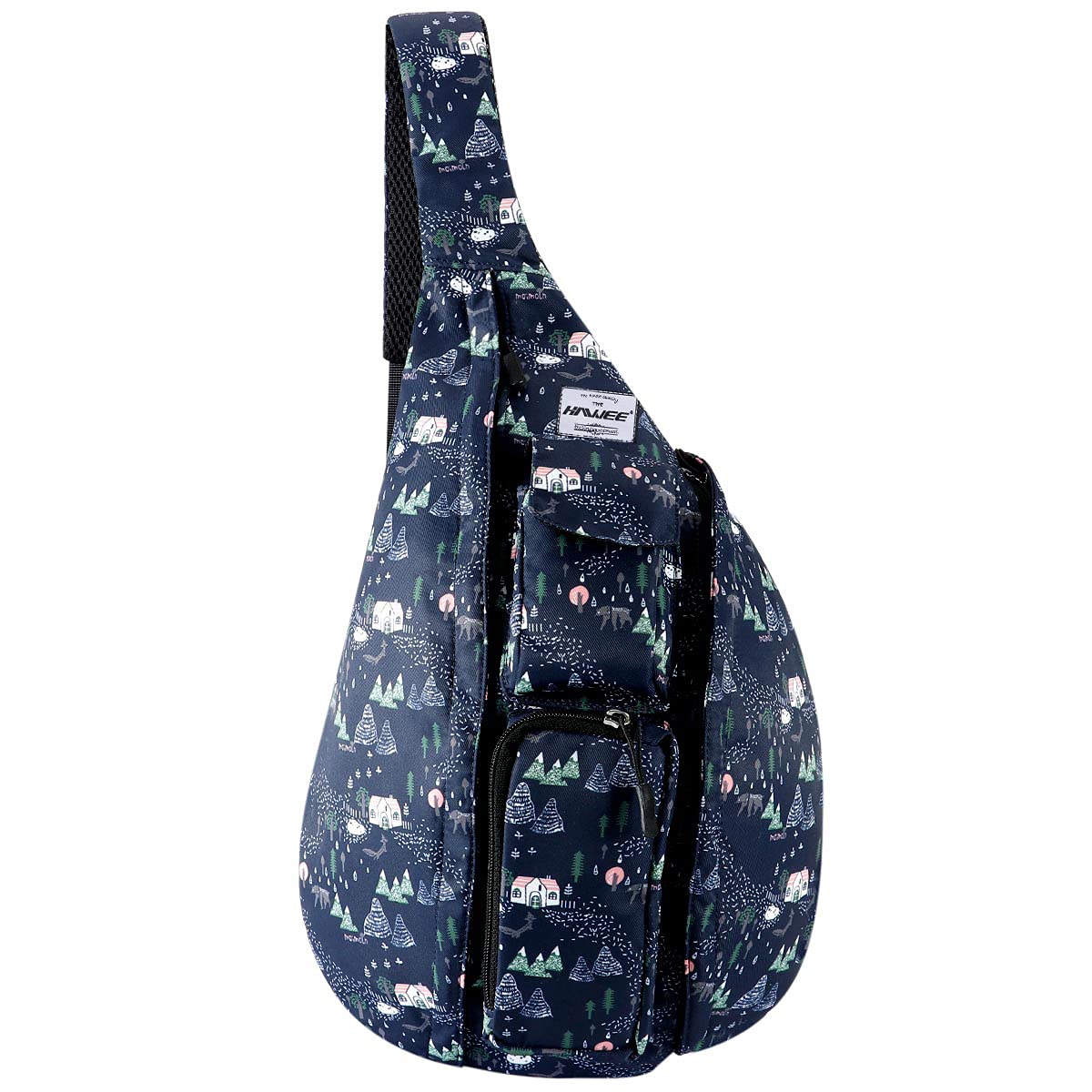 HAWEE Sport Sling Backpack Travel Chest Shoulder Bag Crossbody Daypack Casual for Men Women Teens Work Travel Study Outdoor Climbing Hiking Running — image 1