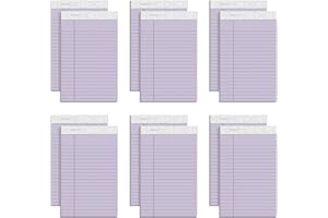 TOPS Prism Plus 100% Recycled Legal Pad, 5 x 8 Inches, Perforated, Orchid, Narrow Rule, 50 Sheets per Pad, 12 Pads per Pack (