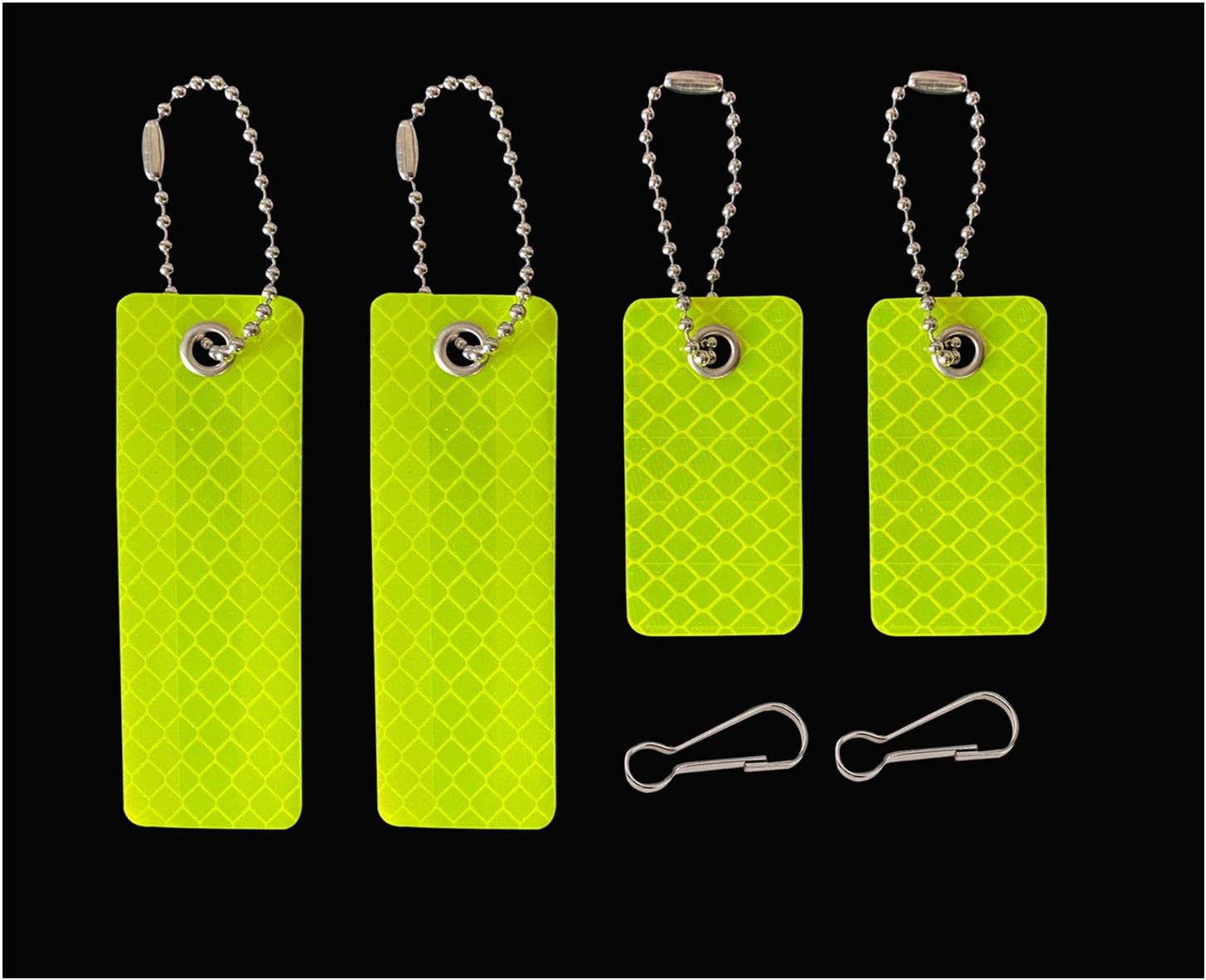 jujupups 4 pcs Reflective Tags Safety Reflector Stylish