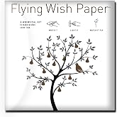 Flying Wish Paper Pear Tree Mini Wishing Kit, Gratitude &amp; Thanksgiving Gift | Family Activity, Mindfulness Gift, Intention Setting, Gratitude and Reflection, 15 Wishing Papers, 5 Launching Platforms