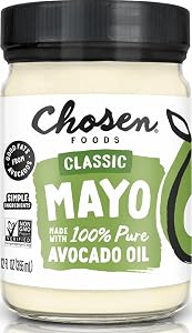 Chosen Foods Classic Avocado Oil Mayonnaise, 12 Fl Oz (Pack Of 1) | Simple Ingredients, Good Fats