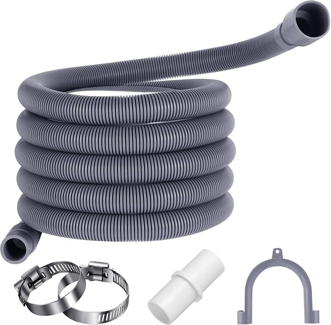6 Feet Universal Washing Machine Drain Hose Flexible Dishwasher Drain