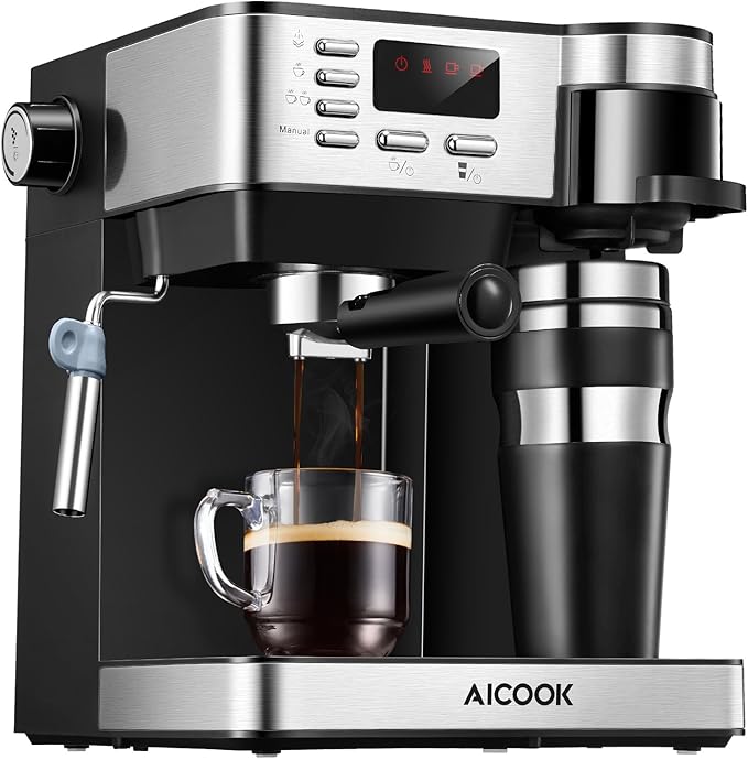 Macchina caffe Aicook, Macchina per Caffe 3 in 1(Macchina