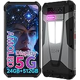 8849 Tank 4 Rugged Smartphone Unlocked, 5G Android 14 Mobile Phones with 100 Lumens Projector, 6.78’’ AMOLED Screen Waterproo