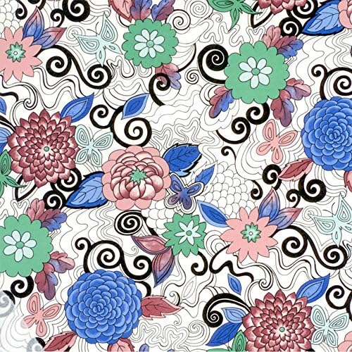 Fused Glass Decal Dahlia II Flower Primary Colors Waterslide Ceramic