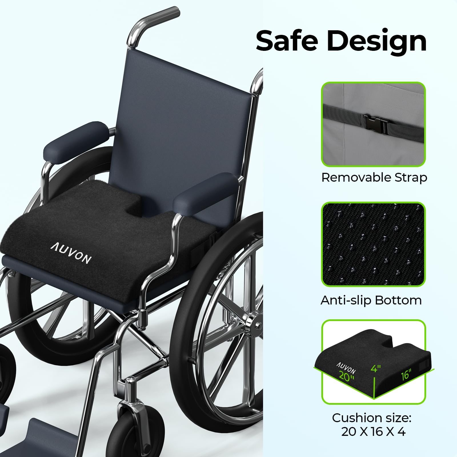 AUVON Wheelchair Seat Cushions (20