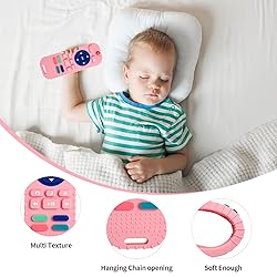 Hooku 2 Pack Silicone Teething Toys for Babies 0-6