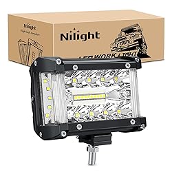 Nilight Side Shooter Light Bar 4.3 Inch Triple Row