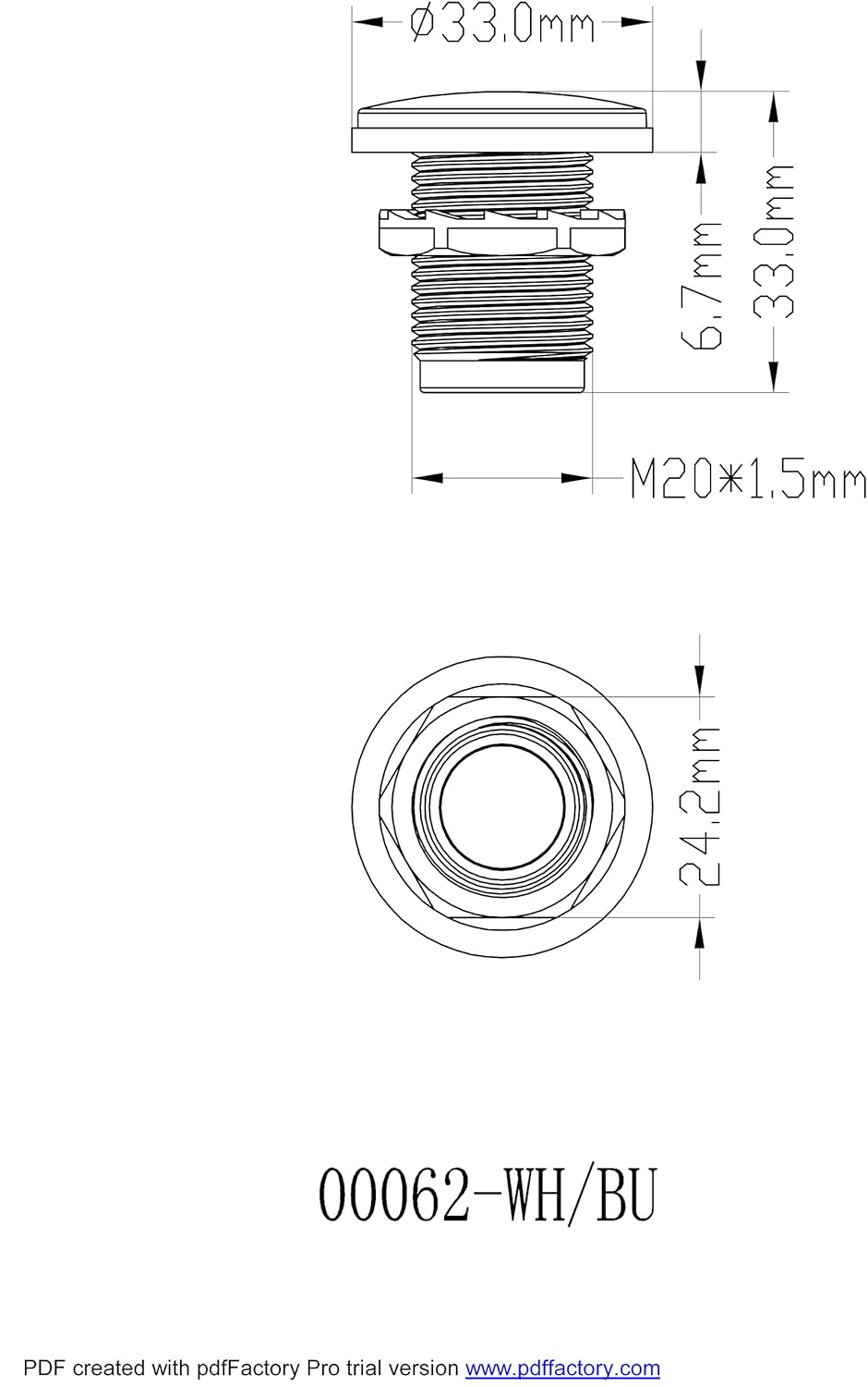 Pactrade Marine 4 Pieces Boat LED Livewell Round Button White Courtesy Light OEM Waterproof