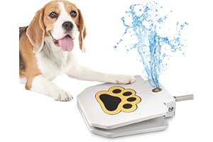 ECOCONUT Videosystem Dog Fountain Dog Sprinkler, Outdoor Dog Drinking Water, Step On,Easy Paw Activated Drinking,Fresh Water,Sturdy,Easy to Use,Providing Constant Stream,Y Splitter Included