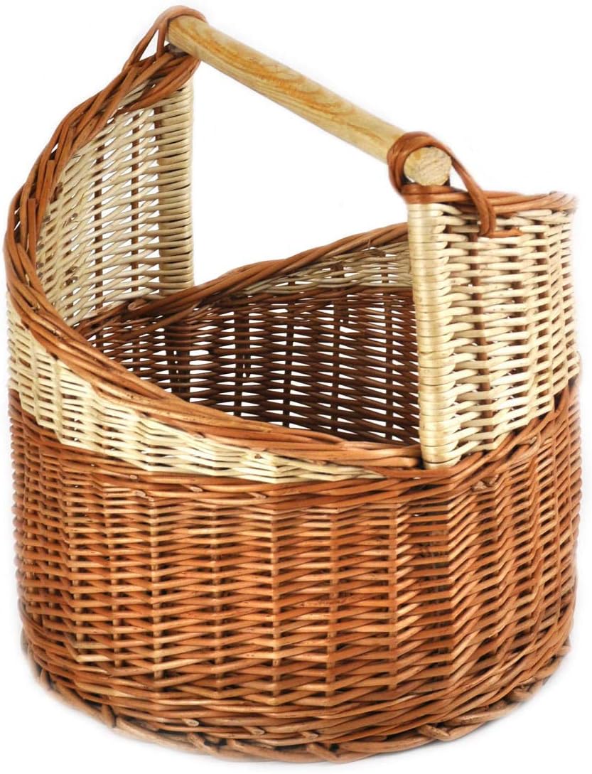 Rattan Round Wicker Bottle Basket Carrier pm24 /316