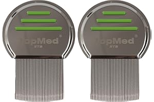 Top Med LICE Comb Steel Screw Needle Spiral (2 Count)