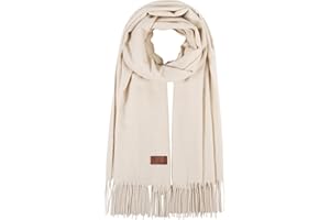 HH HOFNEN Women's Winter Scarf Classic Tassel Plaid Scarf Large Shawl Oversized Scarves Soft Warm Blanket Thick Wraps