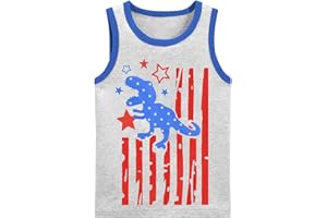 DDSOL 4th of July Tank Tops Toddler Boys American Flag T-Shirts Baby Shirts Patriotic Tops