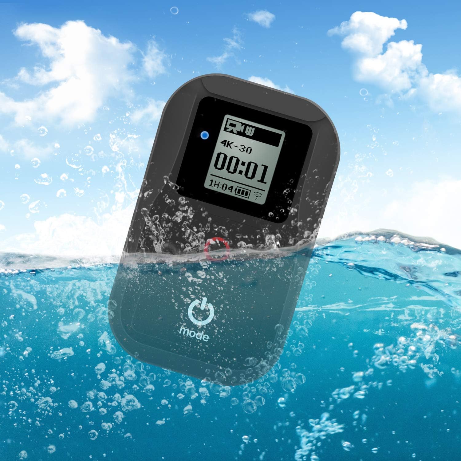 Suptig Wifi Remote For Gopro Hero 8 Hero 7 black, 6, 5, 4 Hero Session Hero 3 Hero 3+ Hero +LCD Cam Waterproof Wireless Remote(Black) - Image 4