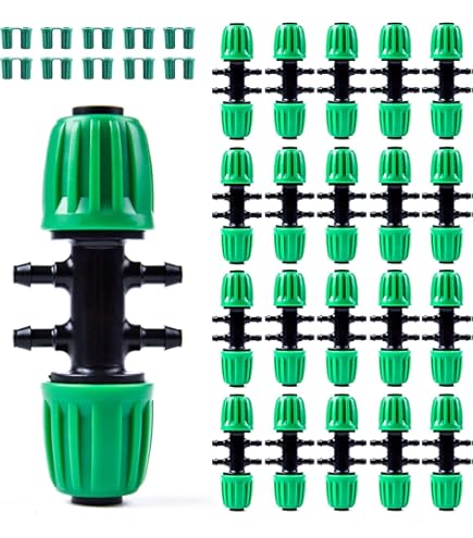 Lhx Lot De 100 Micro-pulvérisateurs D'irrigation En Plastique Réglables à 360 Degrés Pour Légumes, Jardin, Terrasse, Pelouse (bleu 02