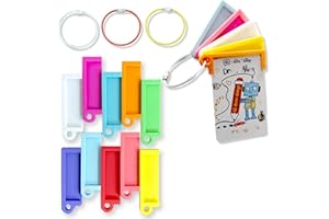 Bantlou Card Holder for Yoto Cards with 3 Ring Loops, 10 Pcs Reusable Card Top Holders for Yoto Cards Display Storage, Card Holders on Keyring for Travel, Kid Gift, Accessories Card Display Organizer